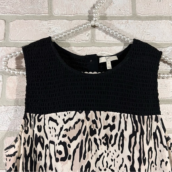 Joie Floreal Silk Sleeveless Dress in Caviar Size S - Picture 9 of 12